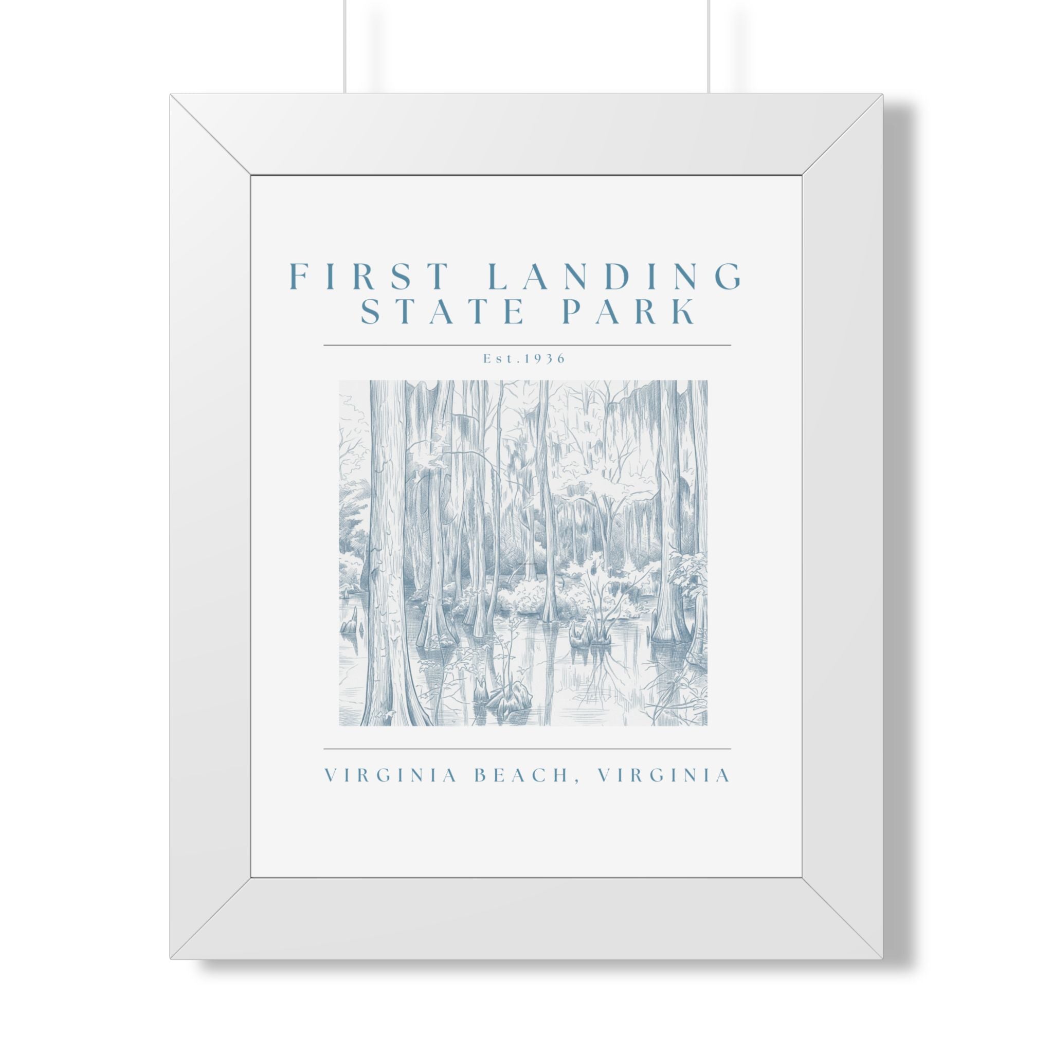 First Landing State Park Cypress Swamp Framed Art
