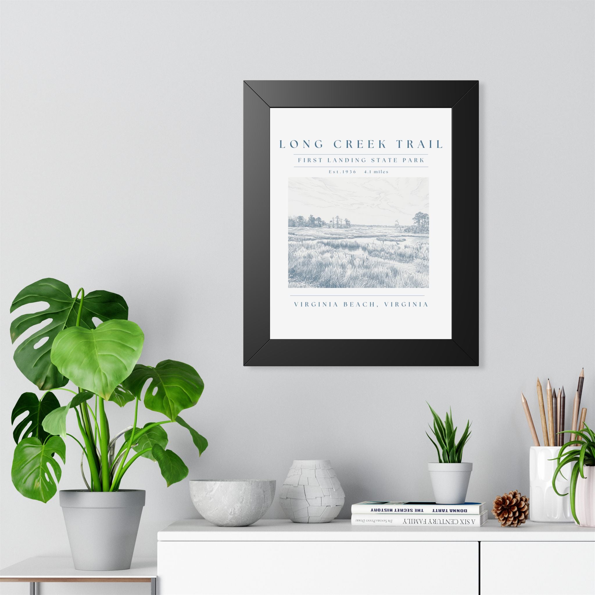 Long Creek Trail Framed Art