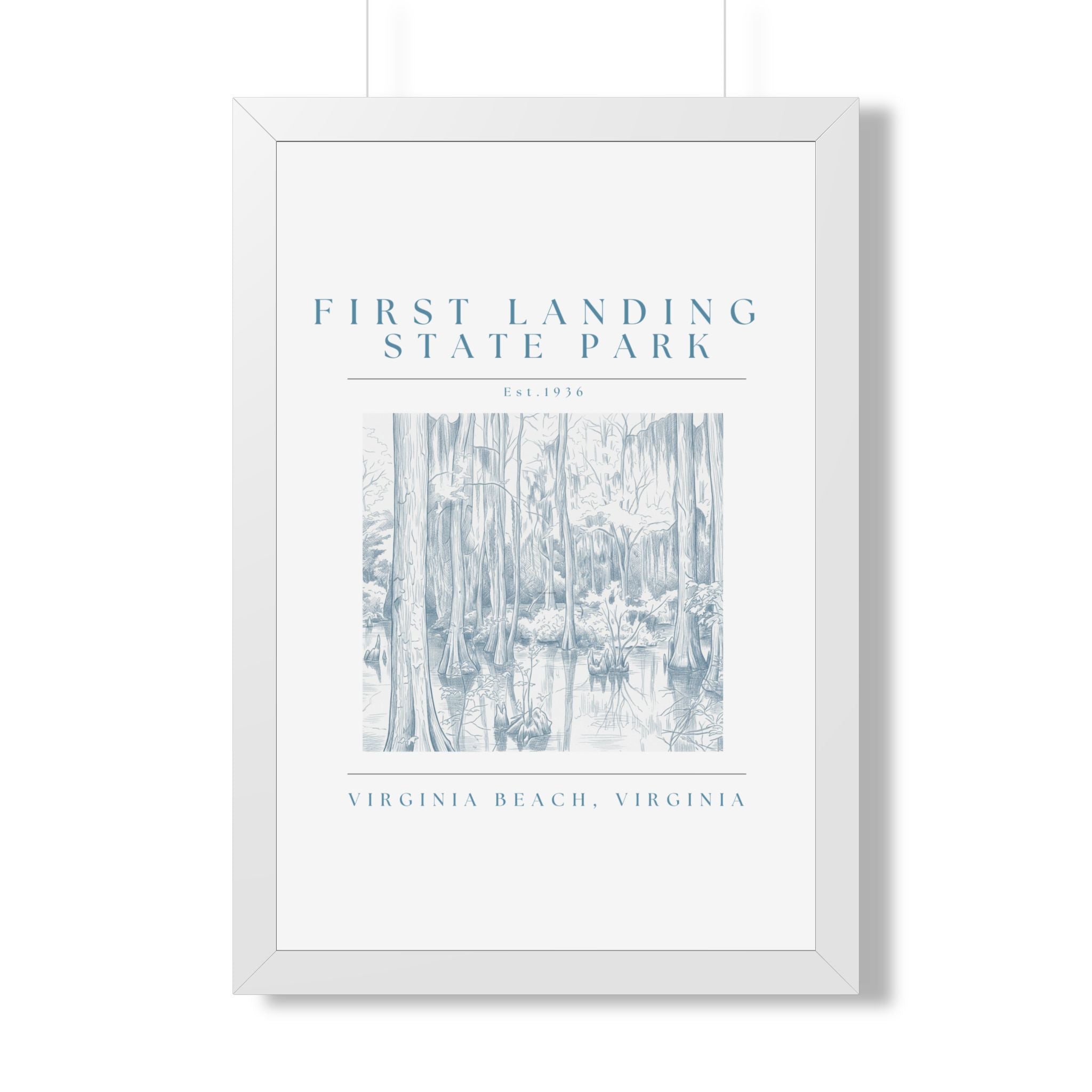 First Landing State Park Cypress Swamp Framed Art