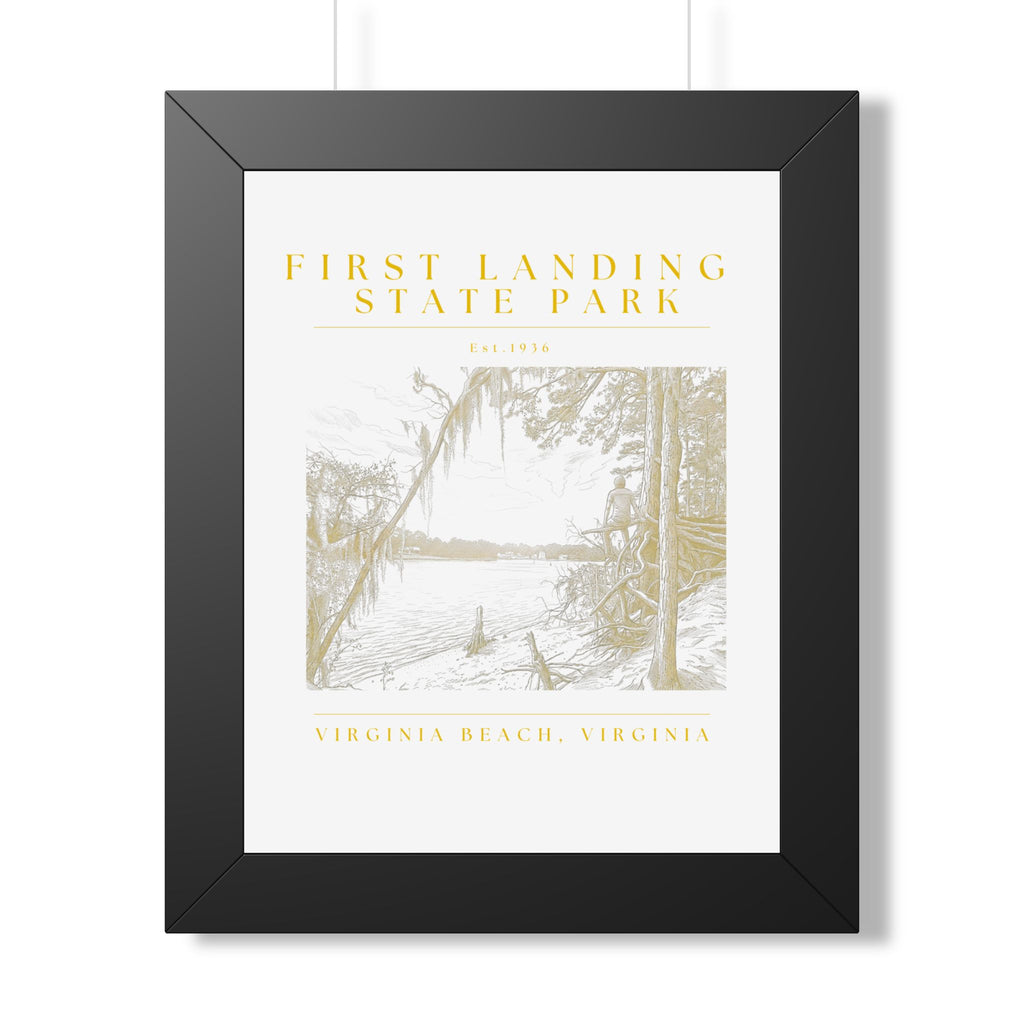 First Landing At Sunset Framed Art