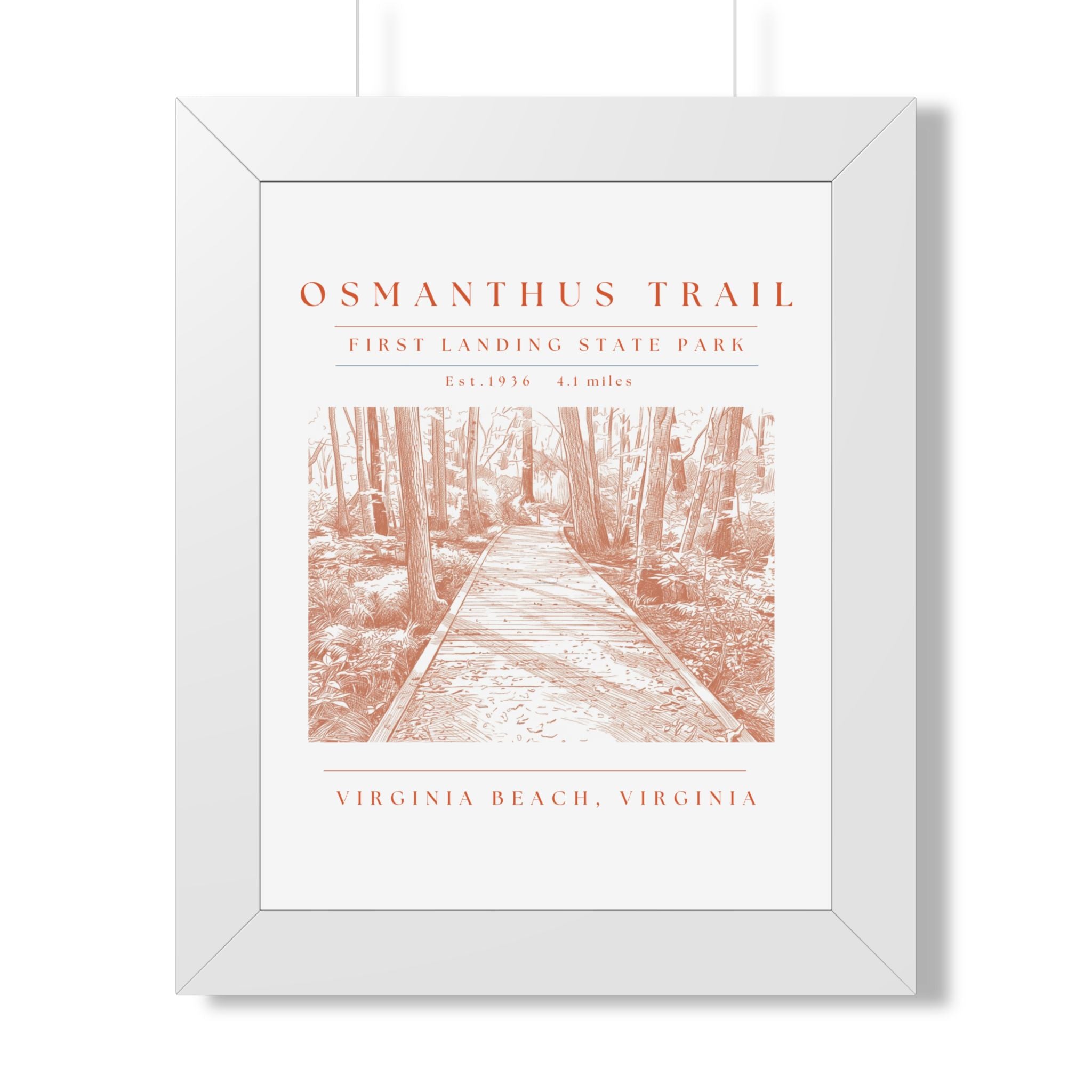 Osmanthus Trail Framed Art