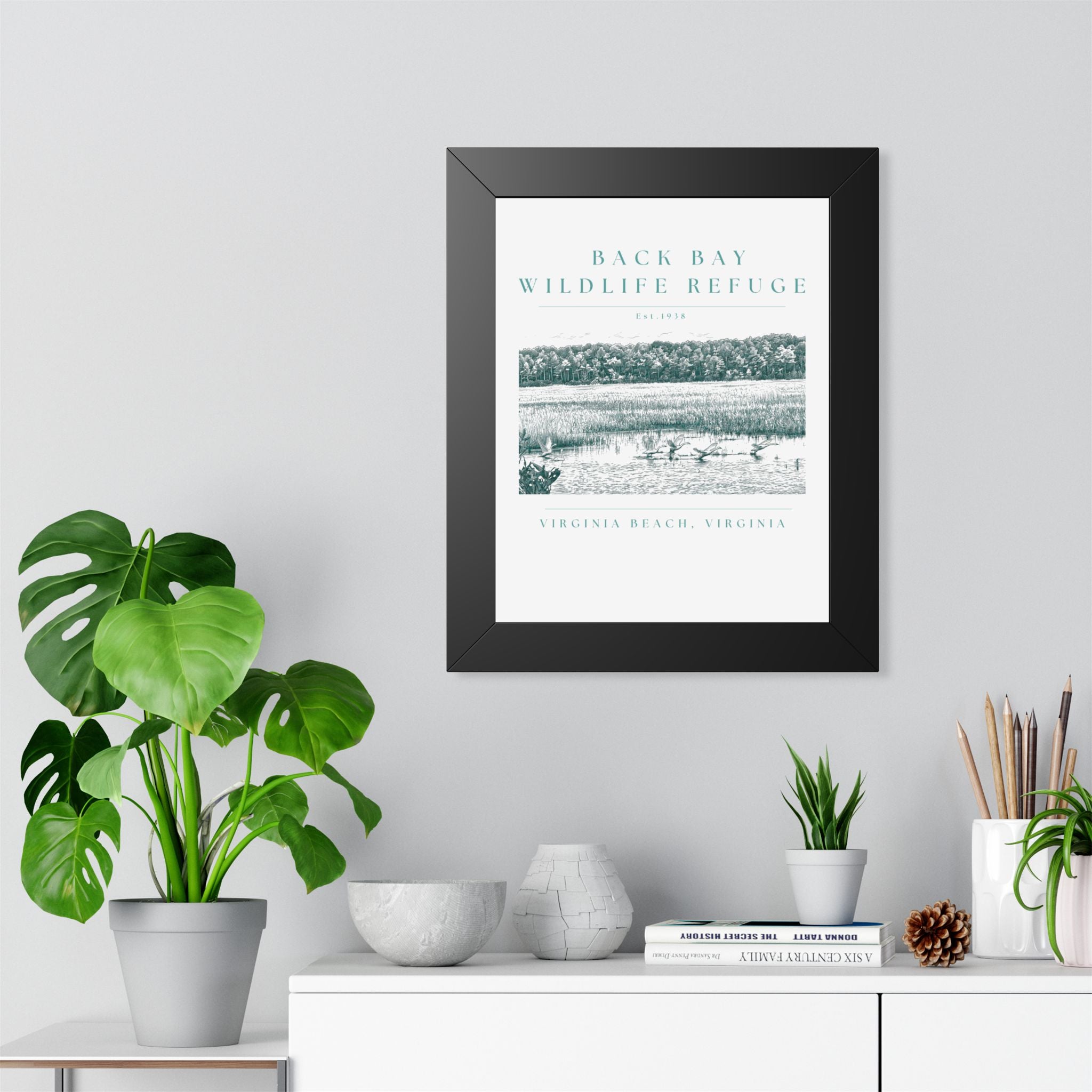Back Bay Wildlife Refuge Framed Print