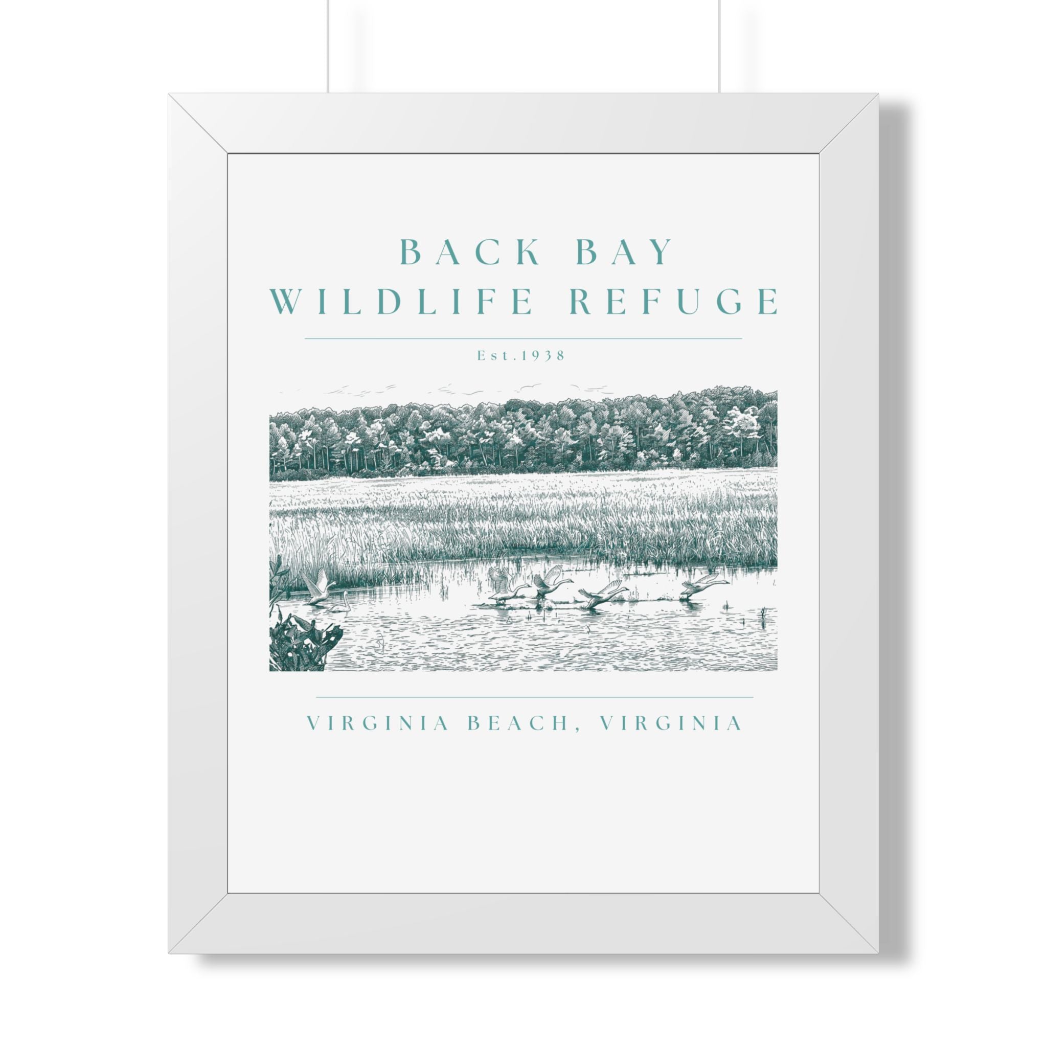 Back Bay Wildlife Refuge Framed Print