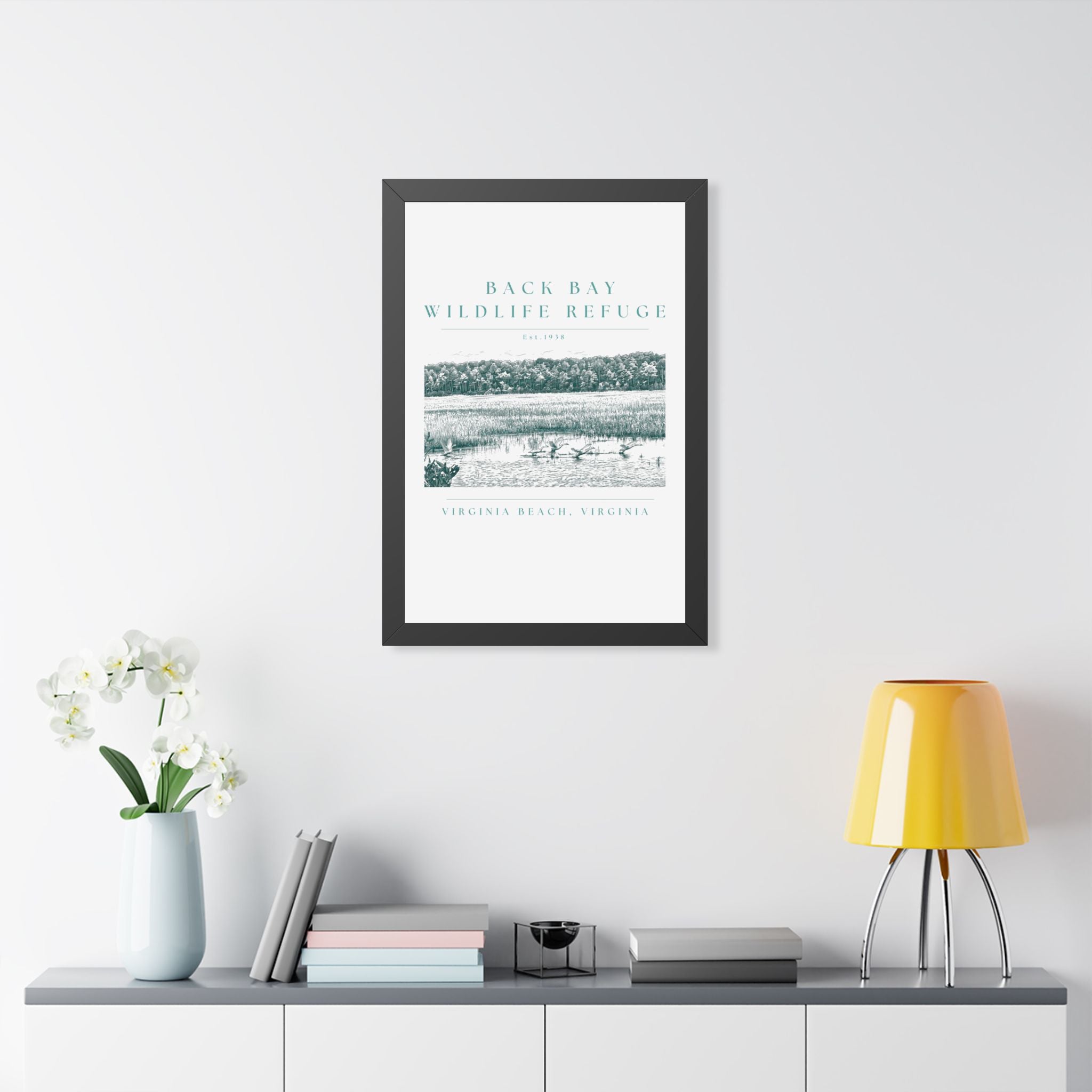 Back Bay Wildlife Refuge Framed Print
