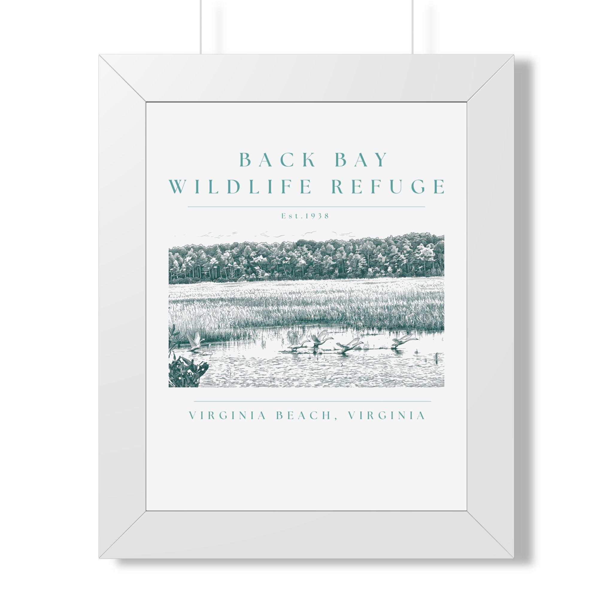 Back Bay Wildlife Refuge Framed Print