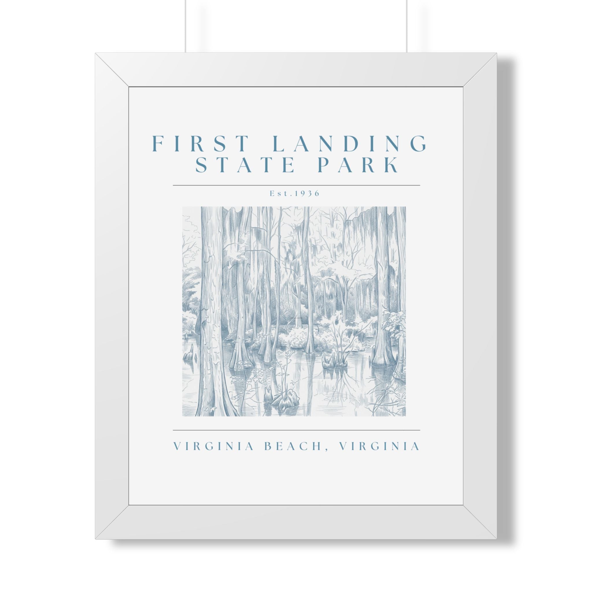 First Landing State Park Cypress Swamp Framed Art
