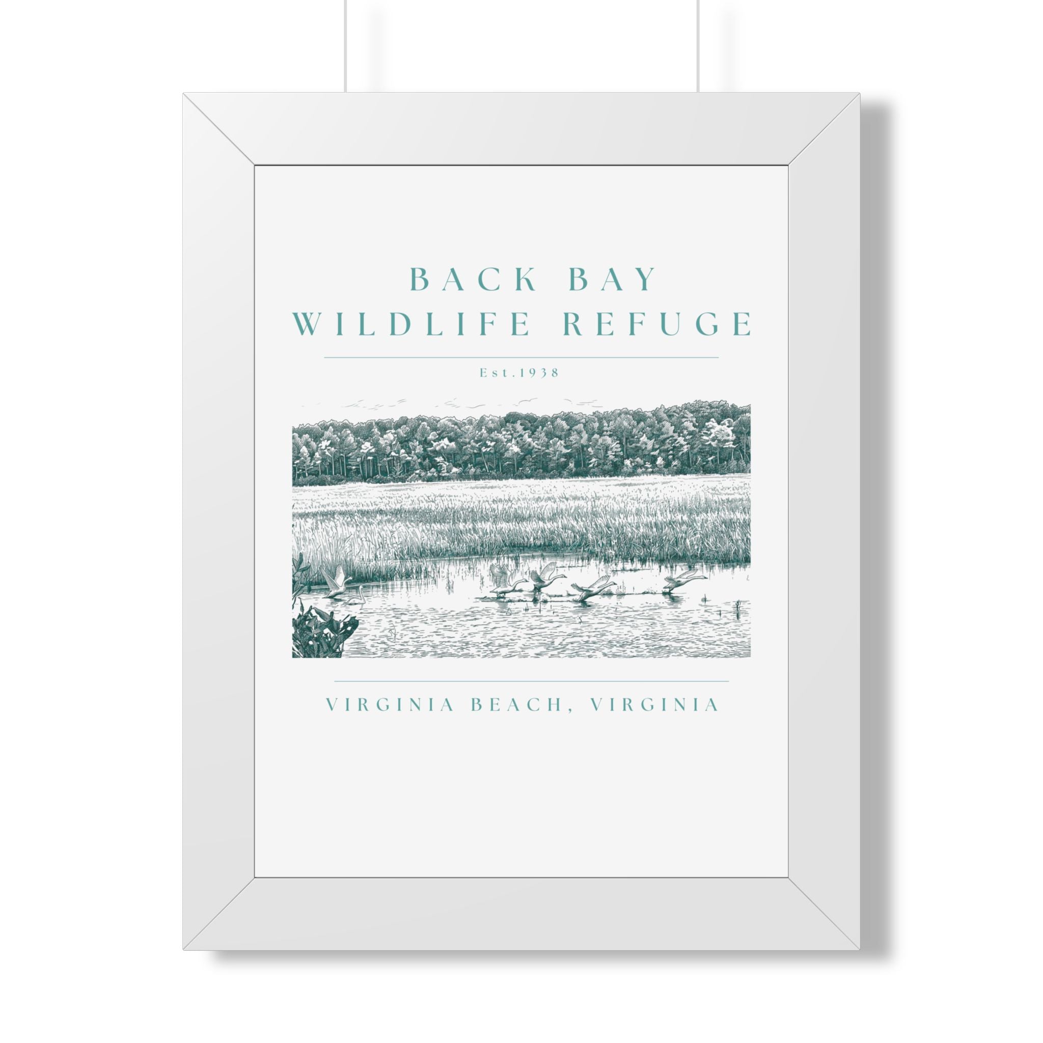 Back Bay Wildlife Refuge Framed Print