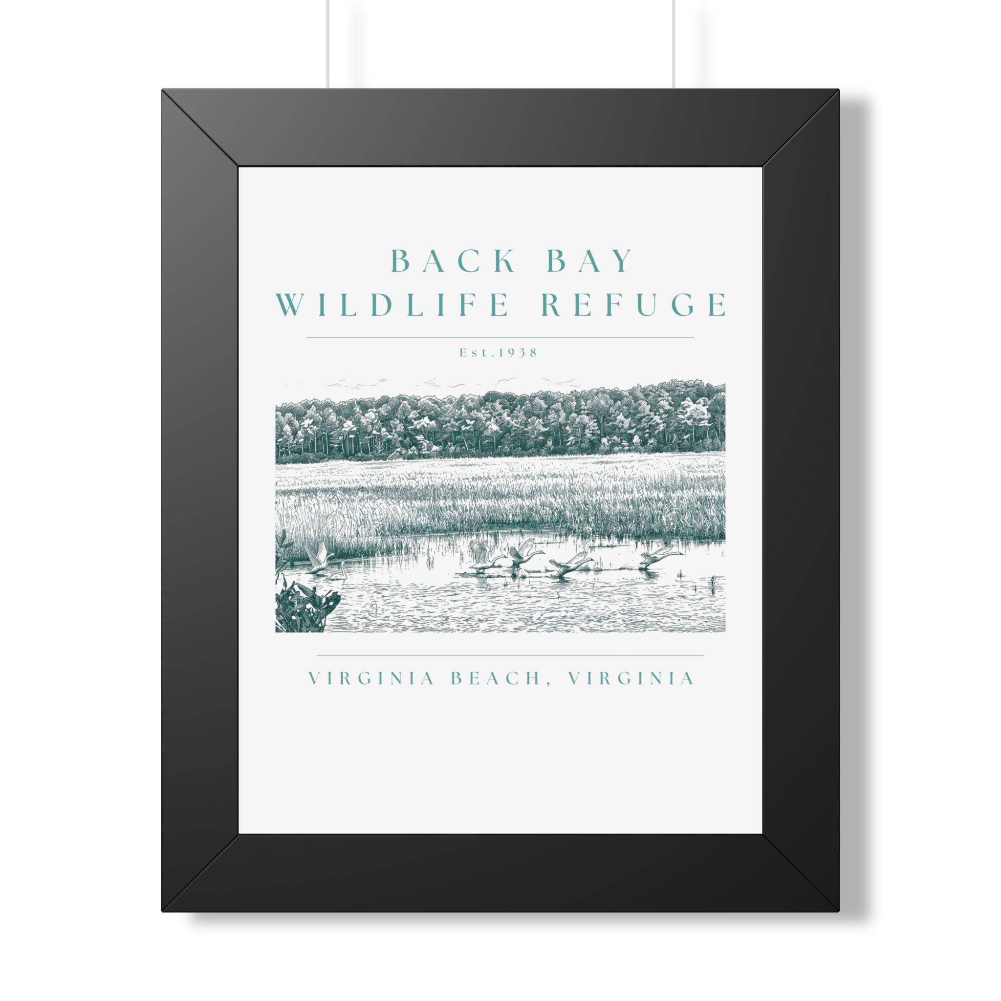 Back Bay Wildlife Refuge Framed Print