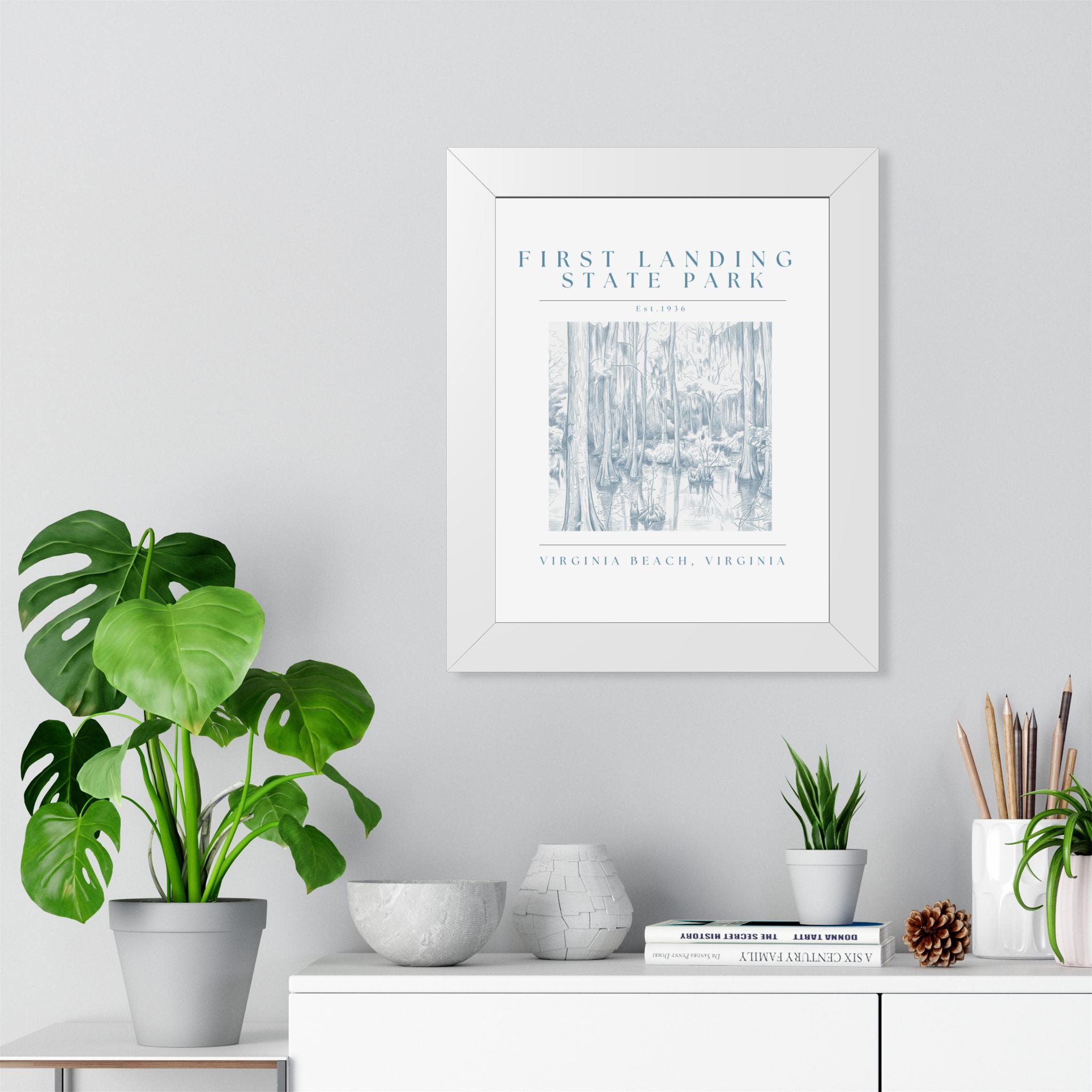 First Landing State Park Cypress Swamp Framed Art
