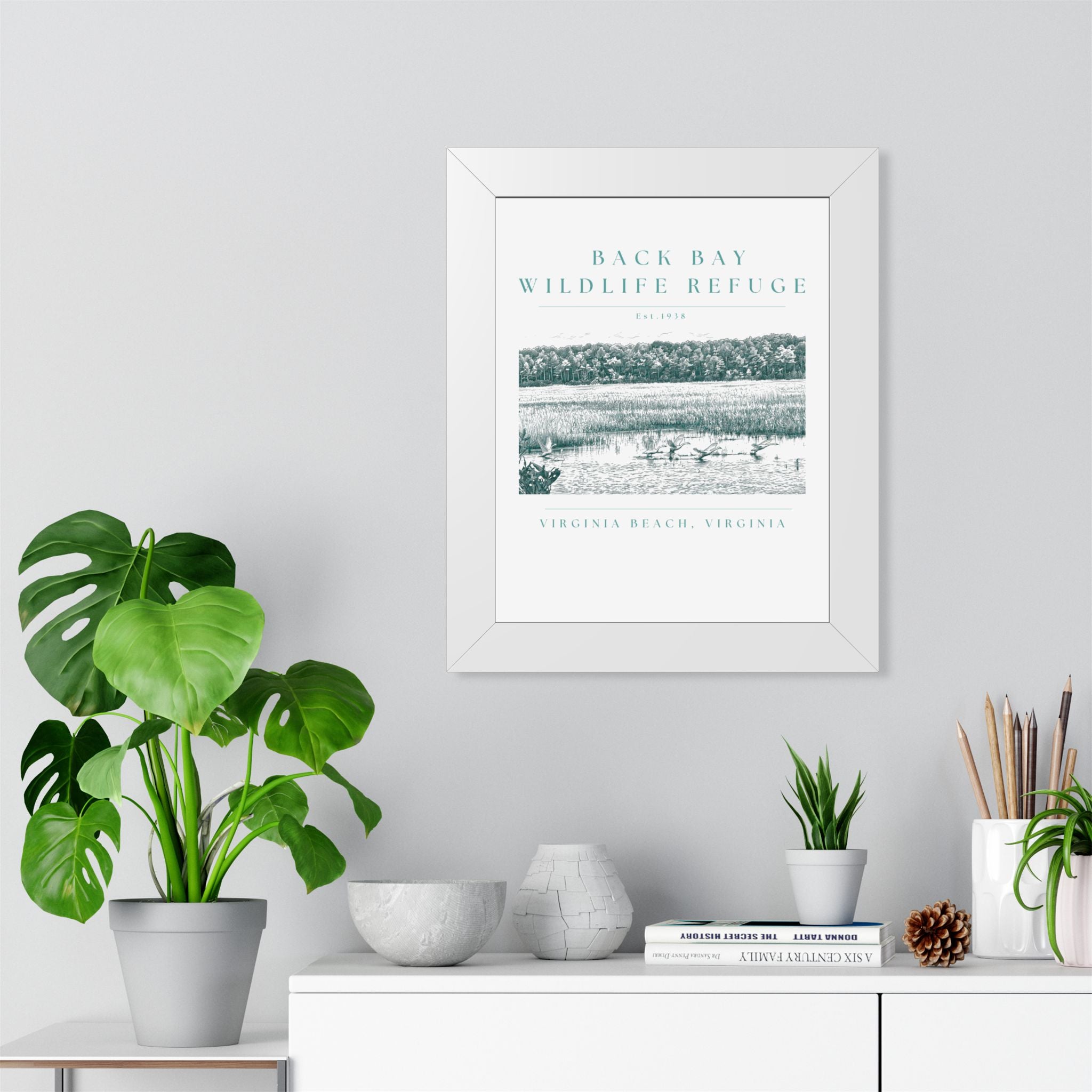 Back Bay Wildlife Refuge Framed Print