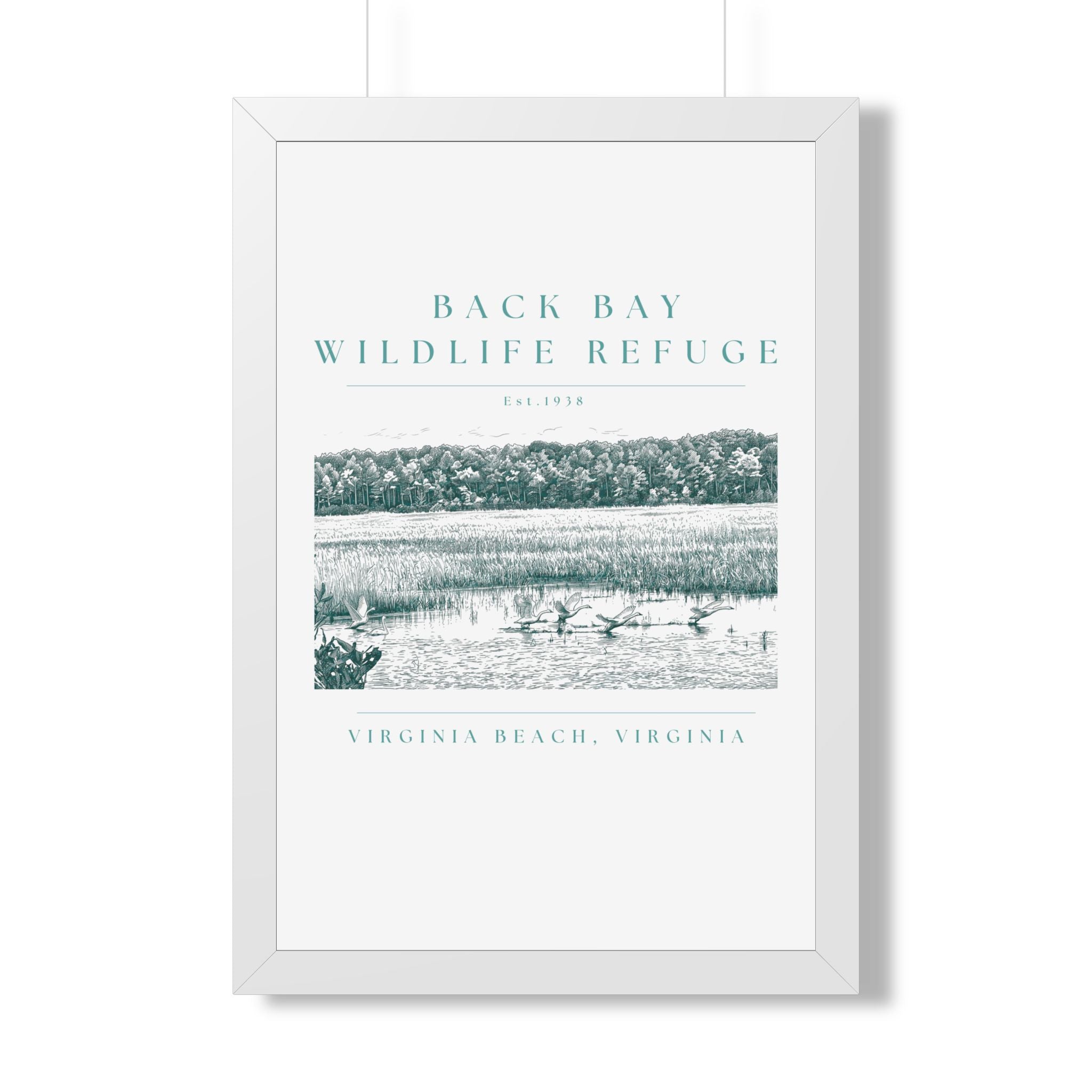 Back Bay Wildlife Refuge Framed Print