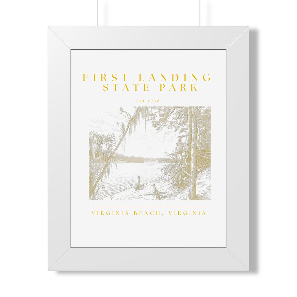 First Landing At Sunset Framed Art