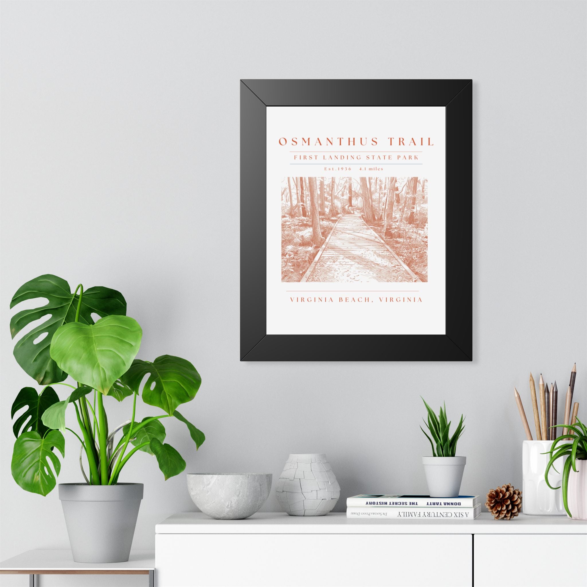 Osmanthus Trail Framed Art