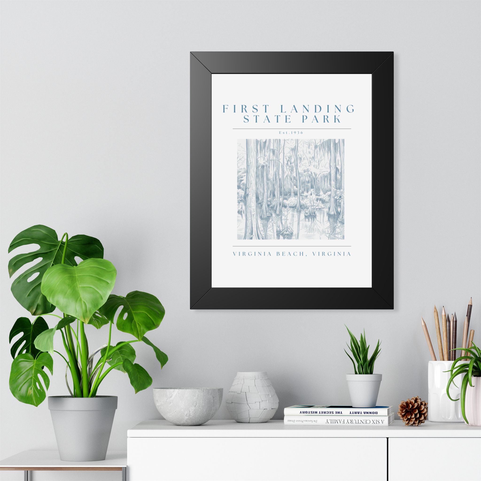 First Landing State Park Cypress Swamp Framed Art