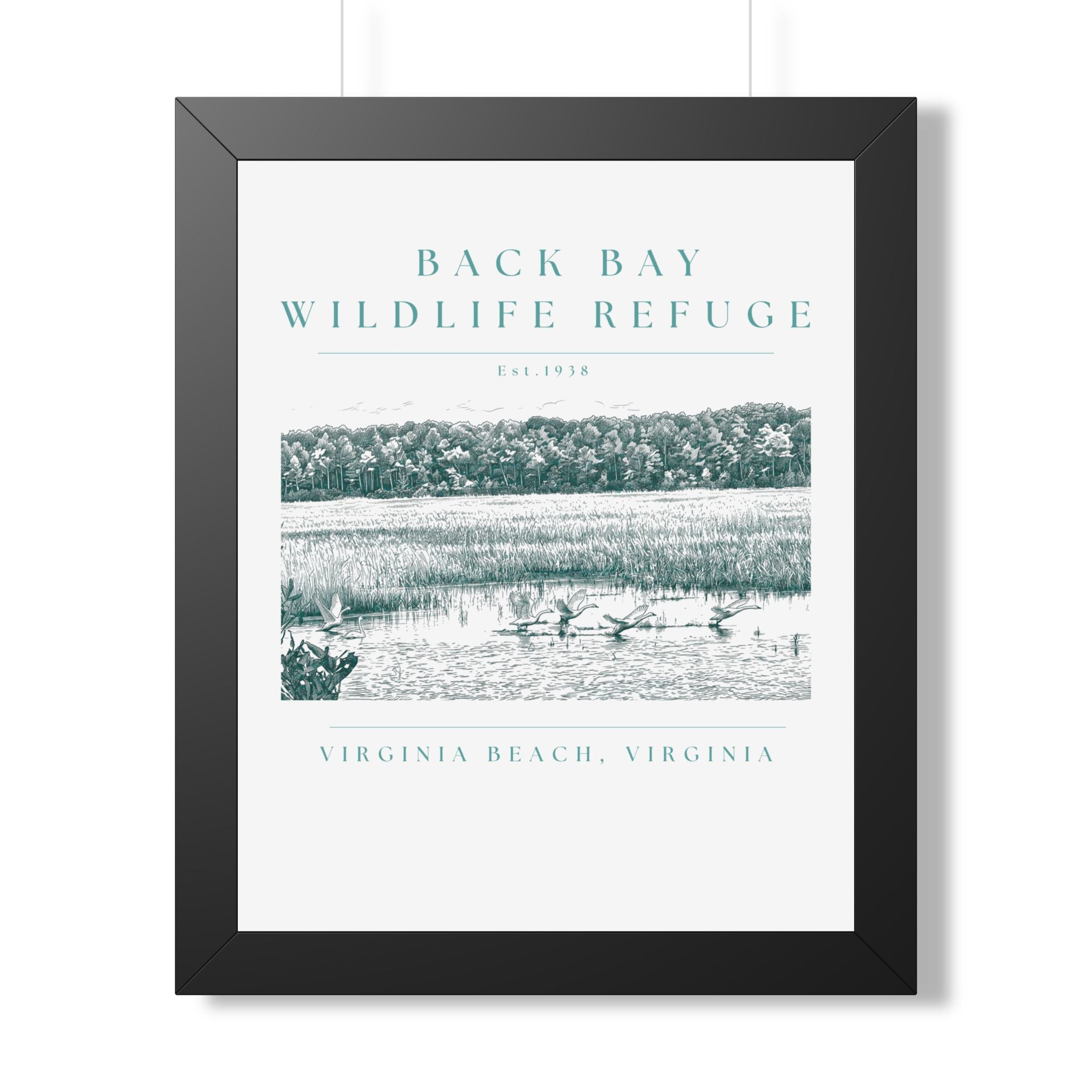 Back Bay Wildlife Refuge Framed Print