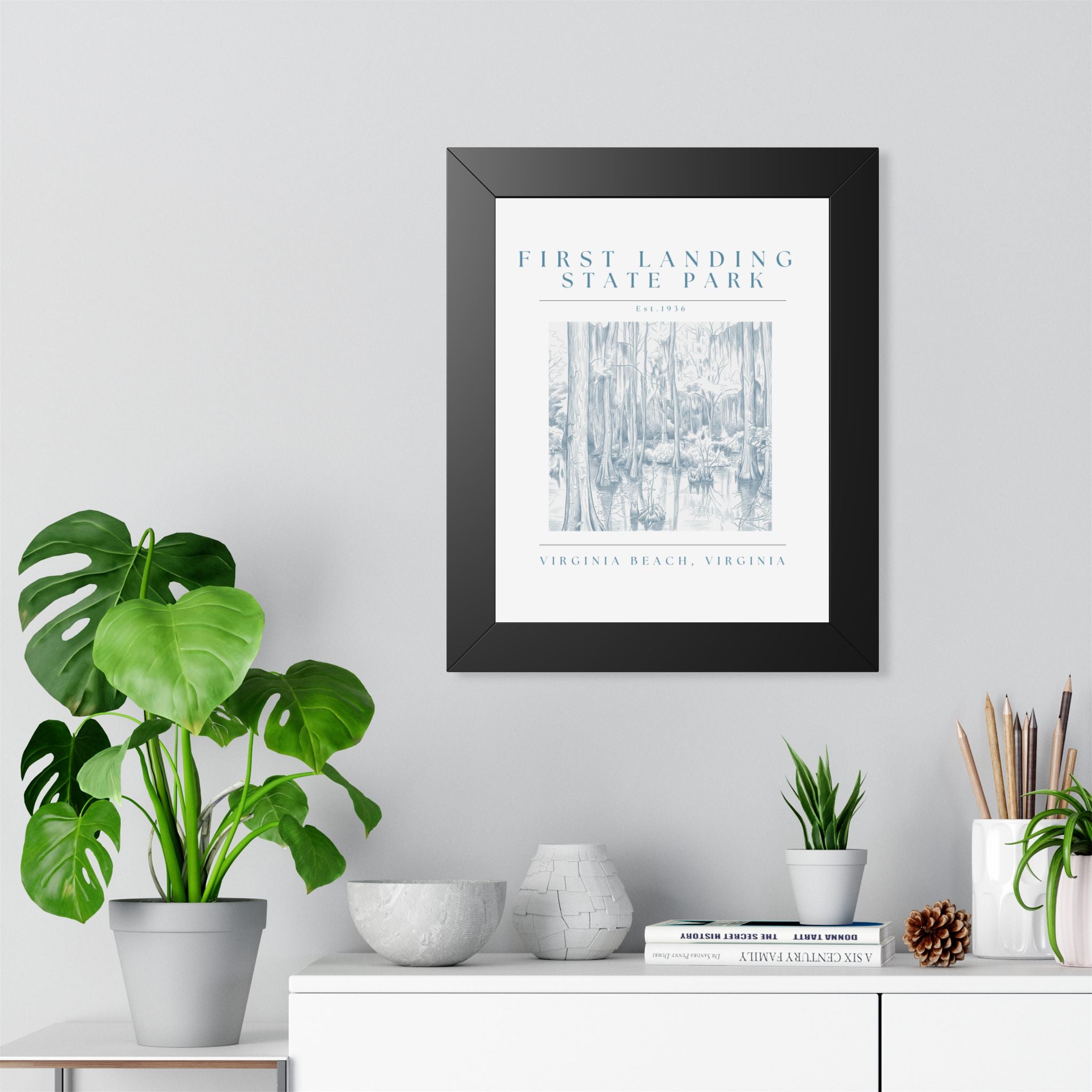 First Landing State Park Cypress Swamp Framed Art