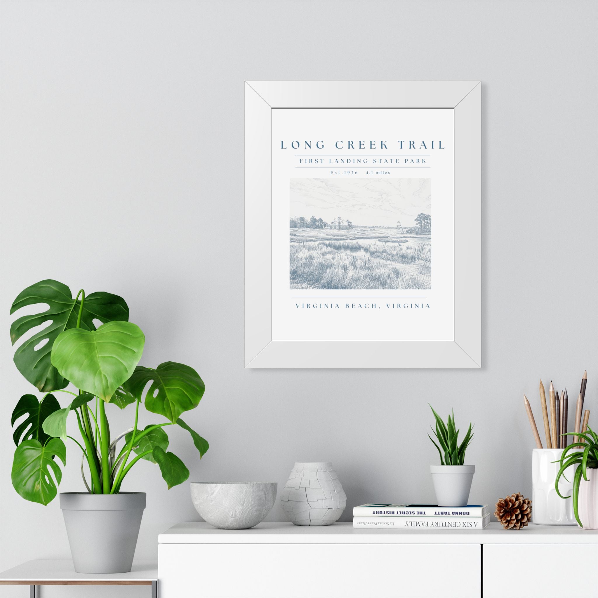 Long Creek Trail Framed Art