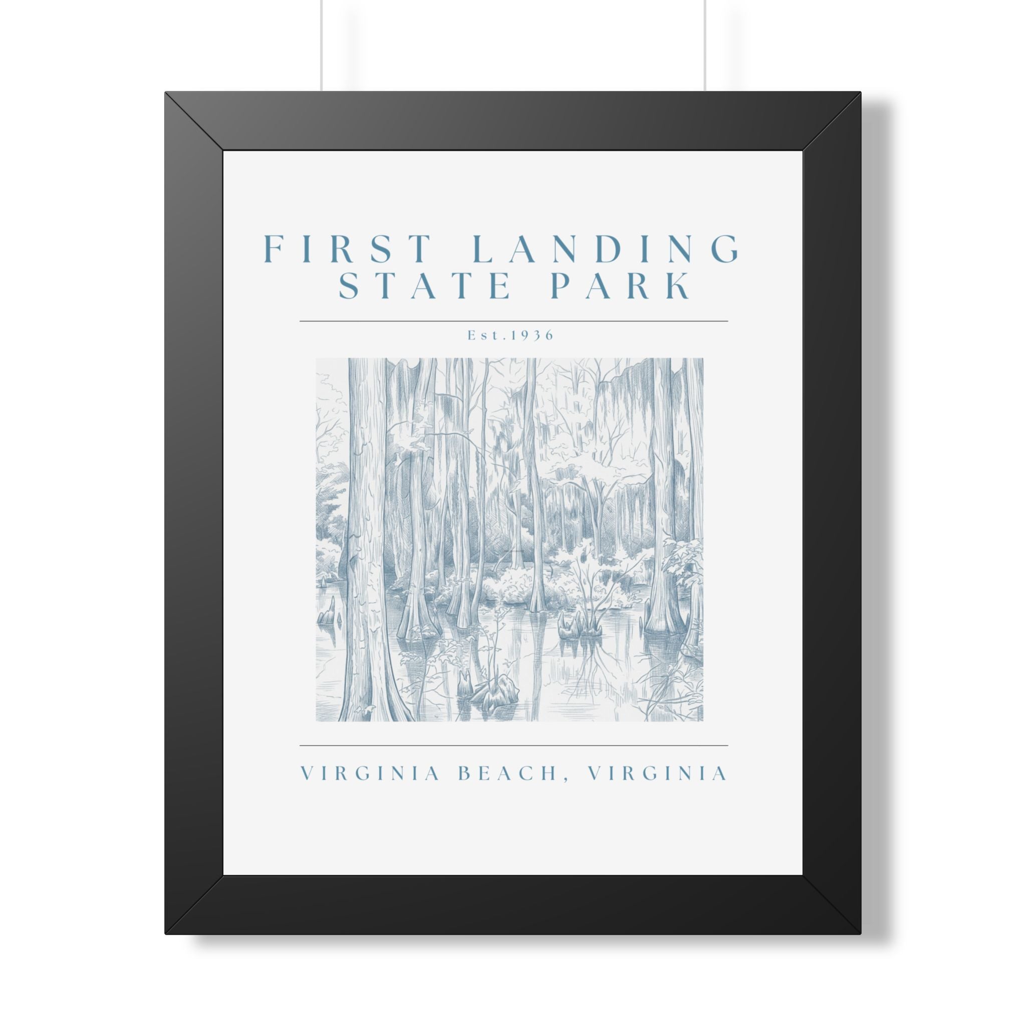 First Landing State Park Cypress Swamp Framed Art