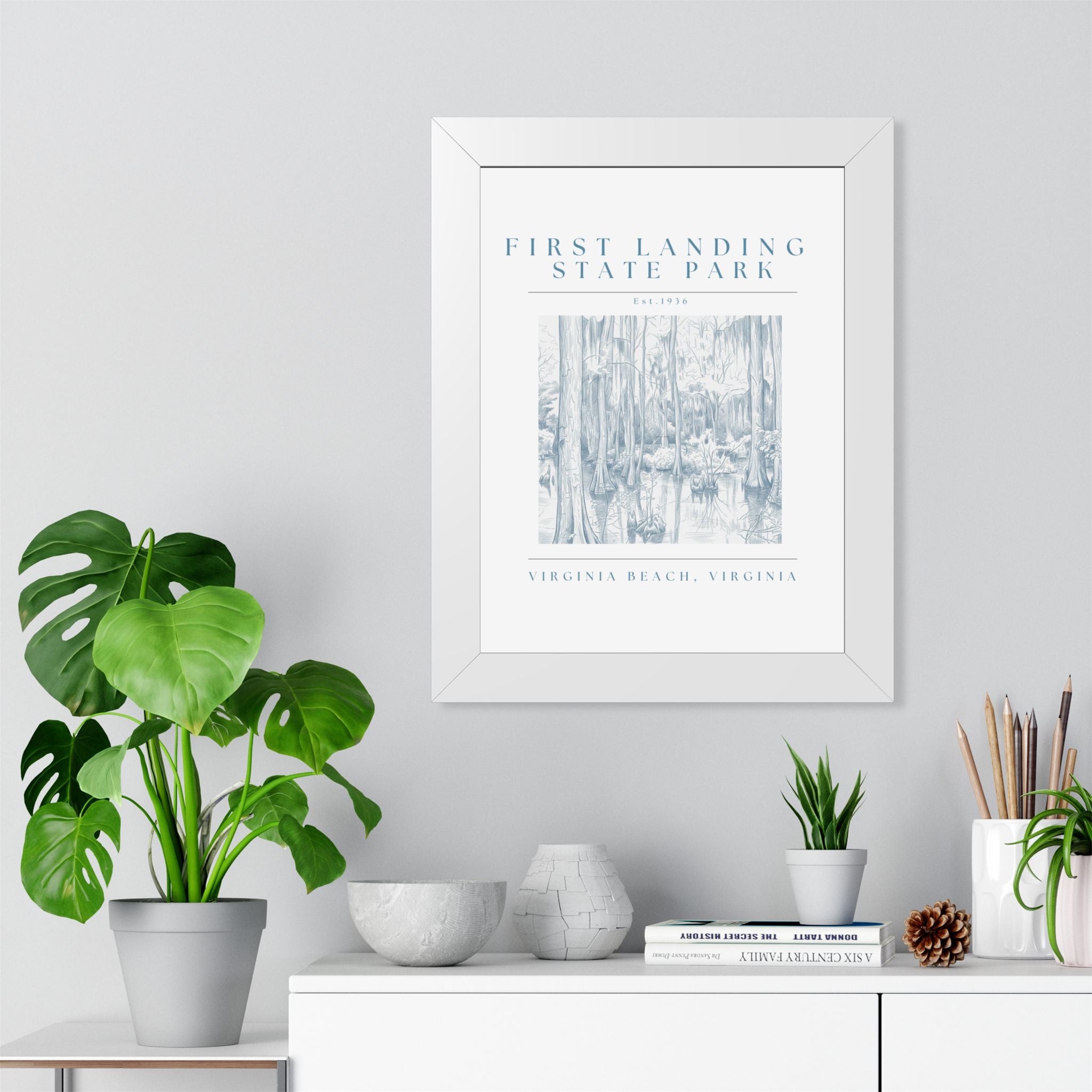 First Landing State Park Cypress Swamp Framed Art