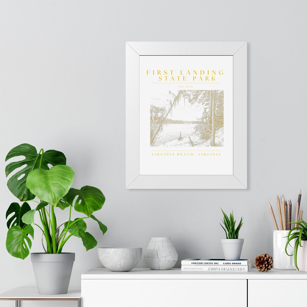 First Landing At Sunset Framed Art