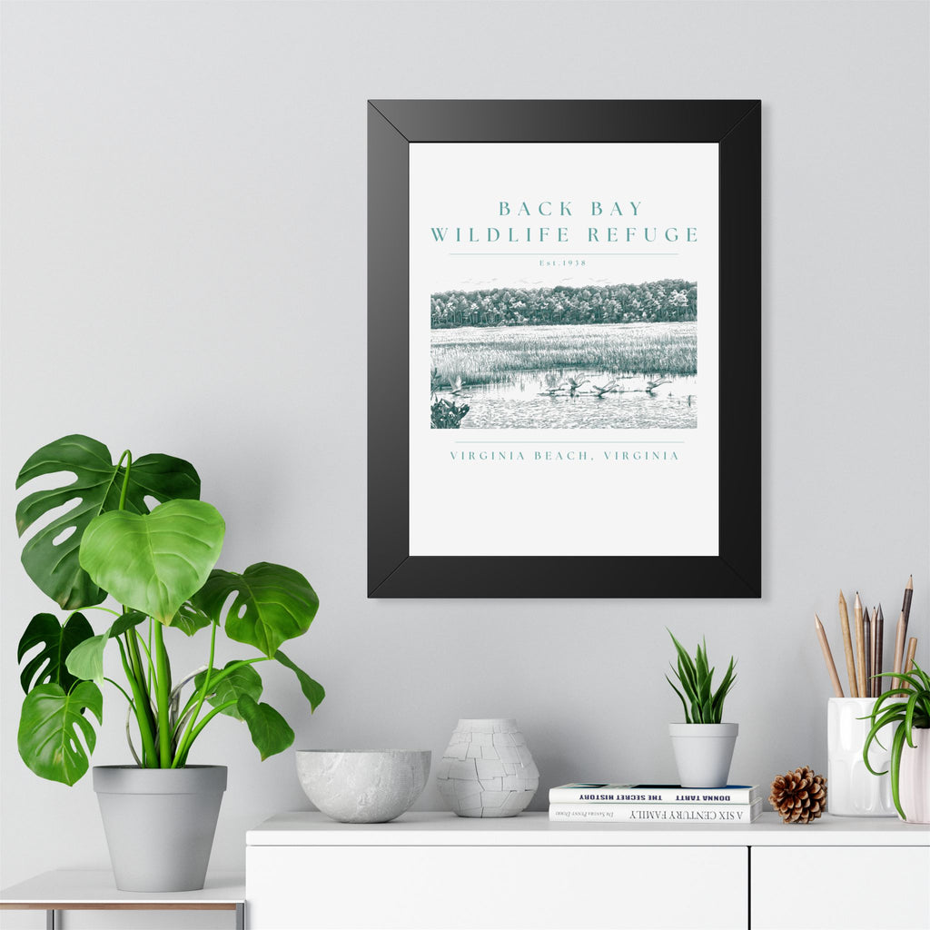 Back Bay Wildlife Refuge Framed Print