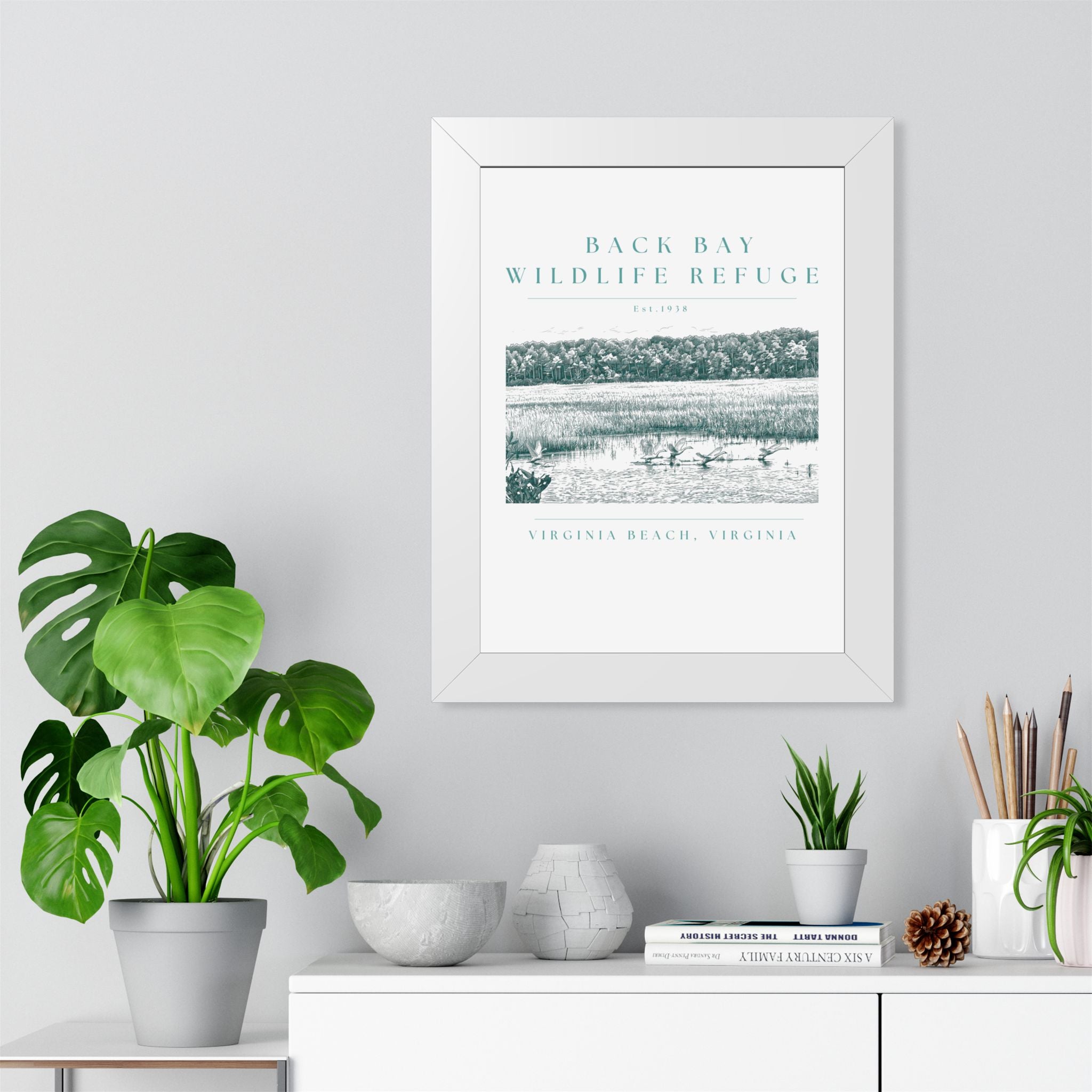 Back Bay Wildlife Refuge Framed Print