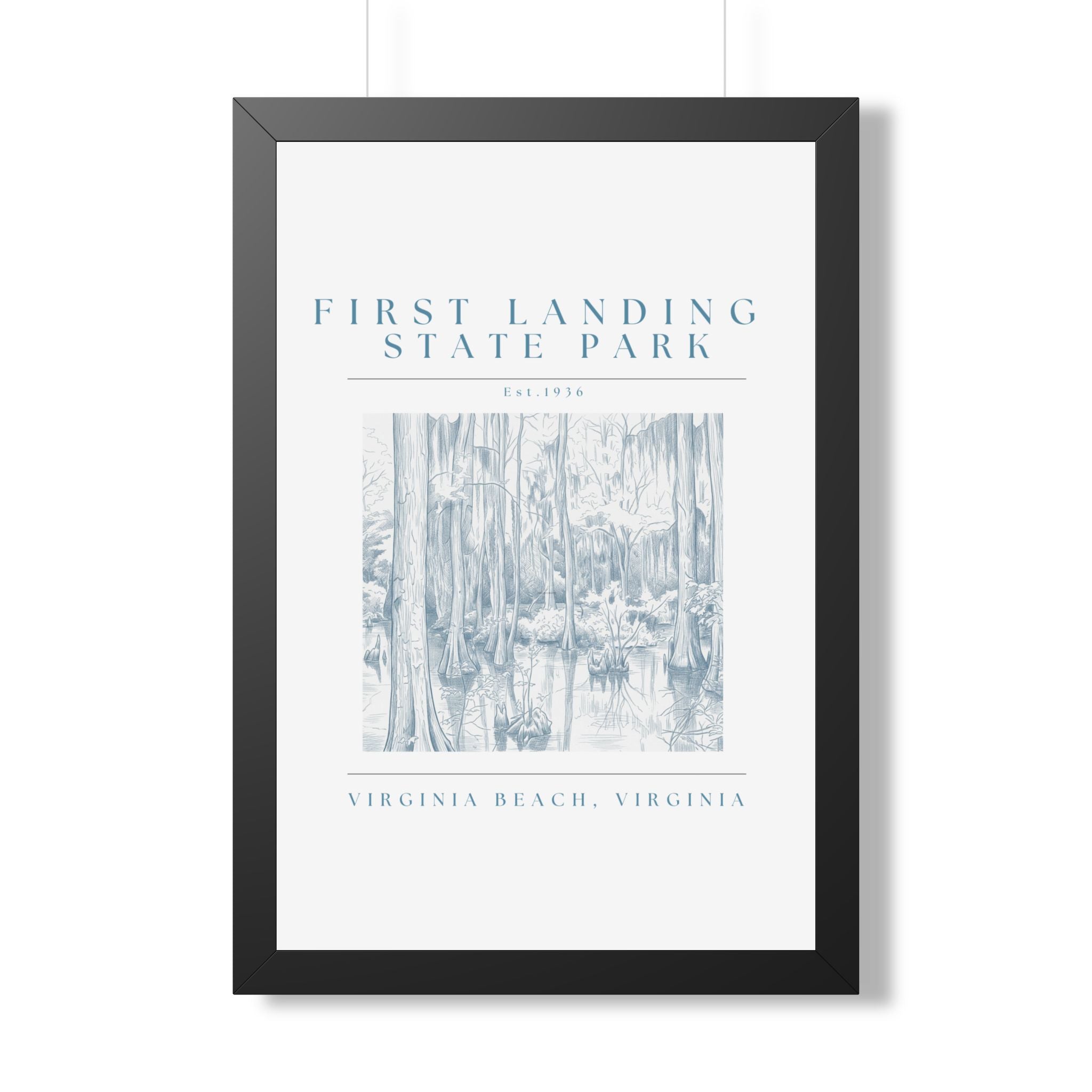 First Landing State Park Cypress Swamp Framed Art