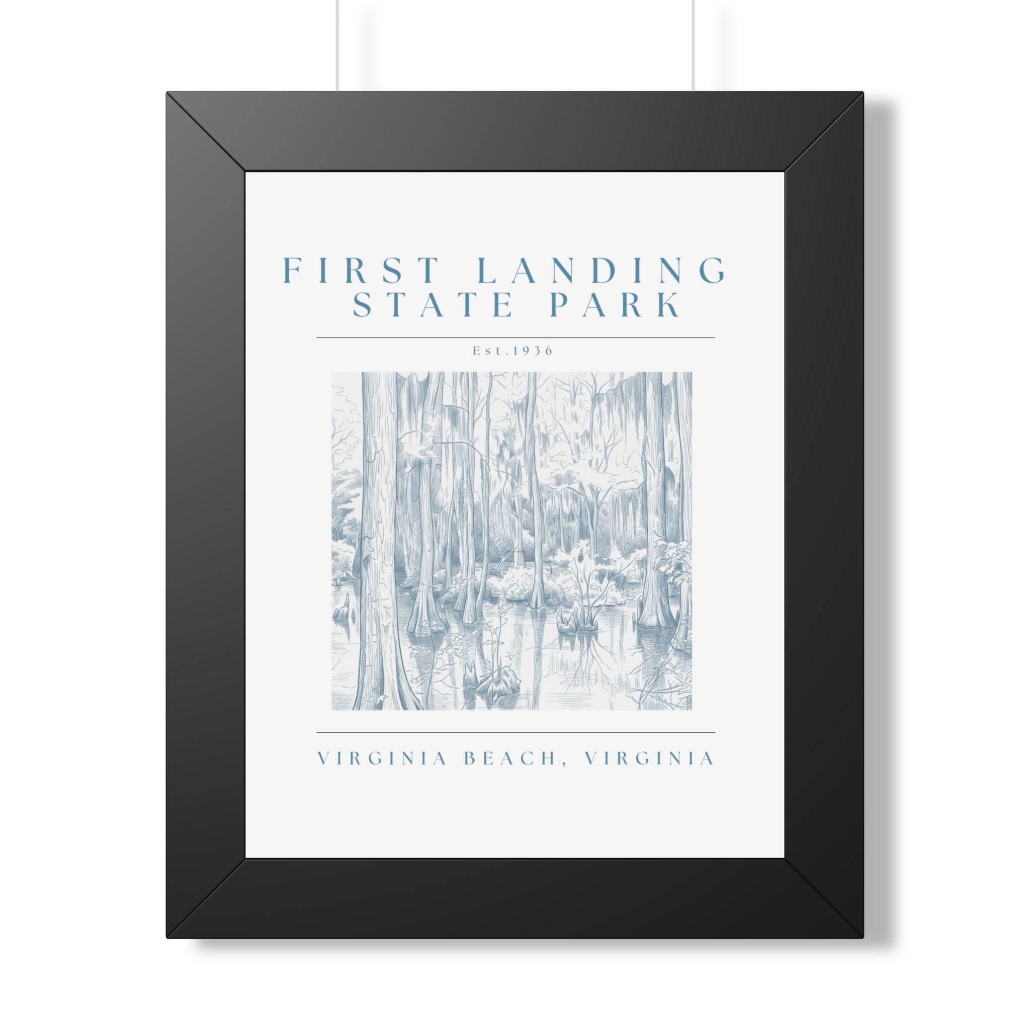 First Landing State Park Cypress Swamp Framed Art