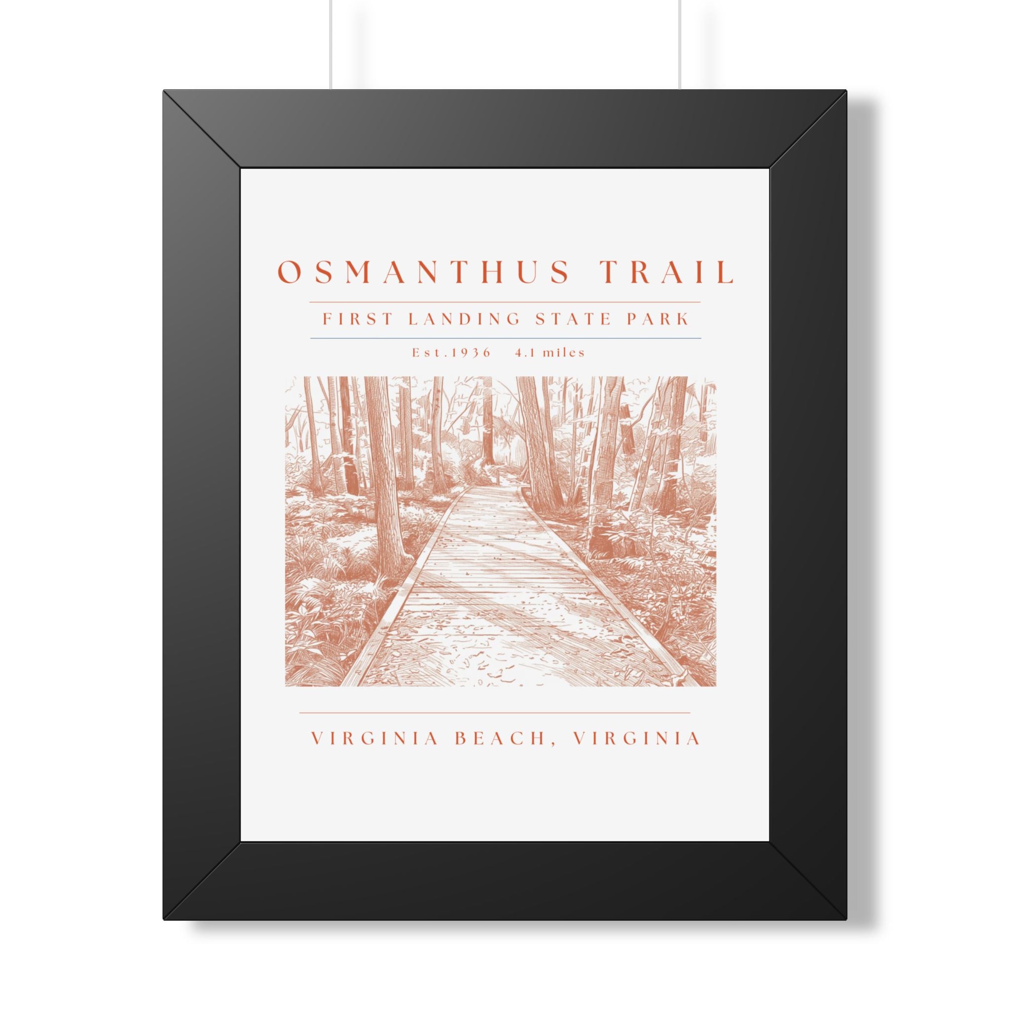 Osmanthus Trail Framed Art